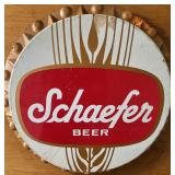 Metal Schaefer Beer Bottle Cap Shaped Wall:Bar Sign