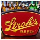 Stroh s BeerGold & Red illuminated Advertising Sign