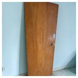 Hollow-Core Flush Wood Veneer Interior Utility Closet Door W Door Knob (3)