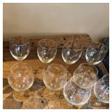 Clear Short-Stemmed & Standard-Stemmed Wine & Brandy Glasses