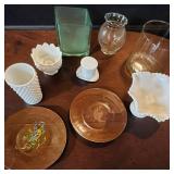 Fenton White Milk Glass Hobnail Top Hat, Multi-Candleholder, Floral Vase