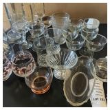 Libbey Duchess Pink Bowls, Imperial Glass Creamer:Sugar Tray, Glass Creamers