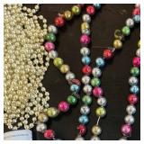 Mercury Glass Bead Christmas Garland & More
