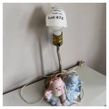 1983 American Greetings Corp Ceramic Care Bears Lamp (No Shade)