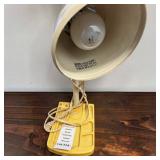 Yellow Plastic Gooseneck Desk Lamp W Organizer Base