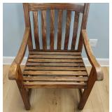 Smith & Hawken Slatted Teakwood Armchair 