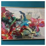 Red Splendor No 4 Abstract Painting On Canvas by artist Kathe S. Koelkebeck
