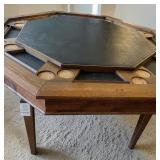Kestell Pedestal Base 8 Players Oak Octagon Poker Pool Gaming Table 