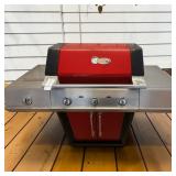Char-Broil Propane 3 Burner Gas Grill W:Cast Iron Cooking Grates