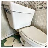 White Eljer 2 Piece Squared-Front Bowl Seat (1)