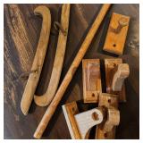 Wooden Ice Skate Guards, Wooden Brackets Mounts