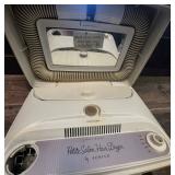60s Lady Schick Spherical Consolette Portable Hair Dryer In Robin Egg Blue