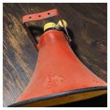 Industrial Red Loudspeaker Horn