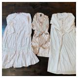 Eileen West & Allison Rhea Cotton Nightgowns, Blush Satin Secret Treasures Robe