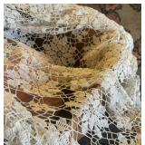 Antique:Vintage Linen Lot - Tablecloths, Lace:Crochet Runners & More
