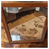 MCM Solid Wood Framed Rectangular Wall Mirror (1)