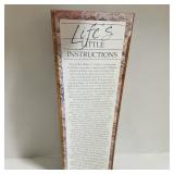 Wooden Plaque Lifes Little Instructions Practical Wisdom By H Jackson Brown Jr