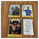Four WWF Kellogg's Supermatch Cards
