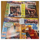 Four 1990 Wrestling Magazines Featuring Superstars