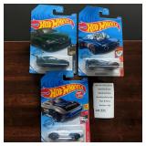 Three Hot Wheels Die-Cast Cars