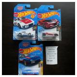 Three Hot Wheels Die-Cast Models
