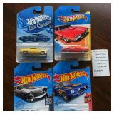 Hot Wheels Collectible Car Lot of 4