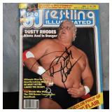 Autographed Dusty Rhodes Wrestling Illustrated Mag
