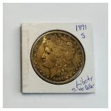 1911 Liberty Silver Dollar Mint Mark 'S'