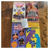 4 Wrestling and UFC VHS Tapes