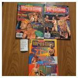 Lot of 3 Vintage Wrestling Magazines