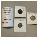 1898 Indian Head Penny, 1908 Liberty Head Nickel