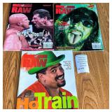 Lot of 3 WWF Raw Wrestling Magazines