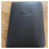 University of Akron Black Faux Leather Padfolio