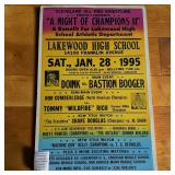 1990s Cleveland All Pro Wrestling Promo Poster
