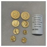 1970s Gold-Plated Coins
