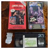 Wrestling VHS Tape Memorabilia