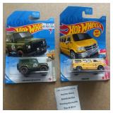 Hot Wheels Land Rover and Dodge Van Cars