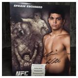 Photo signed by Ultimate Fighter Efrain Escuder