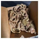 Rust & Cream Drape Passementerie Tassel Tiebacks