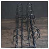 5-Tier Metal Pan/Lid Adjustable Organizer Rack