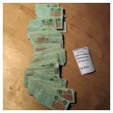 State of Ohio 15 Cent Pre-Paid Tax Stamp Lot