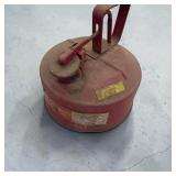 Vintage Red Metal Kerosene Gas Can
