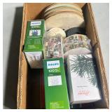 Christmas Lights And Ribbon Lot
