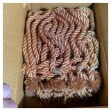 Newell Rust Twisted Rope Curtain Tie Backs (NOS)