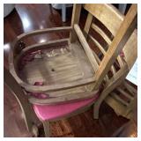 Wooden Ladder-Back Dining Restaurant Chairs