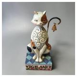 Jim Shore  'Vigilance' Folk Art Cat Figurine