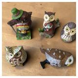 Jim Shore Mini Owls Plus 2 Other Mini Owls