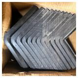 6' Black Rubber Outside Baseboard Corners
