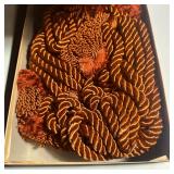 Rust Colored Drape Passementerie Tassel Tiebacks