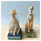 Jim Shore Cat Figurines Windsor & Jilly
